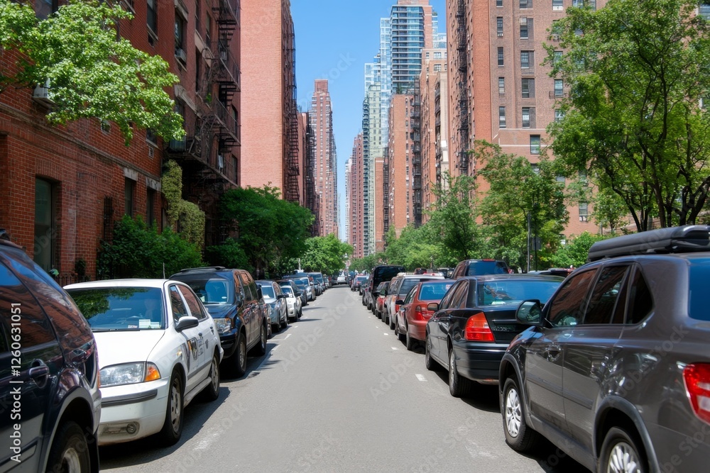 Fototapeta premium A city planner collecting traffic data to improve urban transportation systems