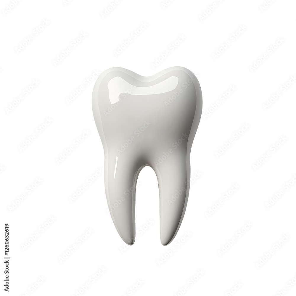 Bright and glossy tooth shape design suitable for dental illustrations, medical graphics, and educational materials on oral hygiene Bright and glossy tooth shape design suitable for dental illustrations, medical graphics, and educational materials on oral hygiene