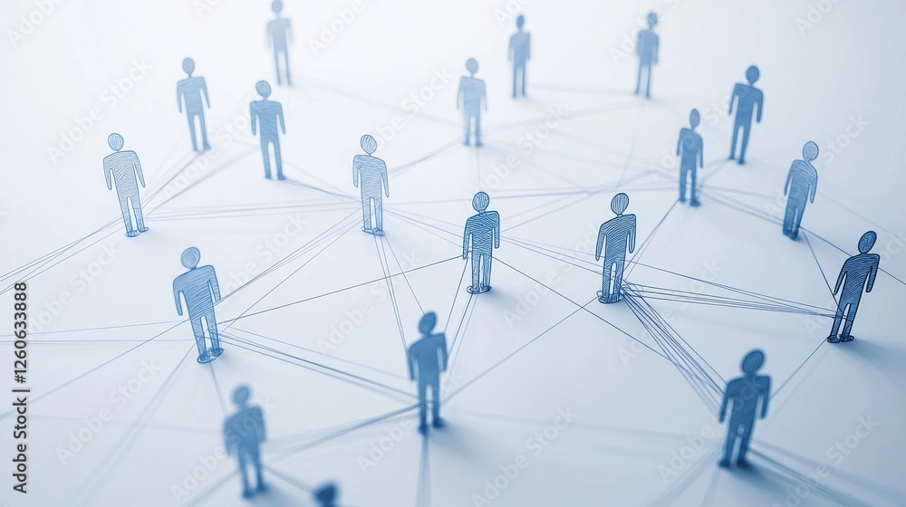Connected Network of People in Digital Space Connected Network of People in Digital Space