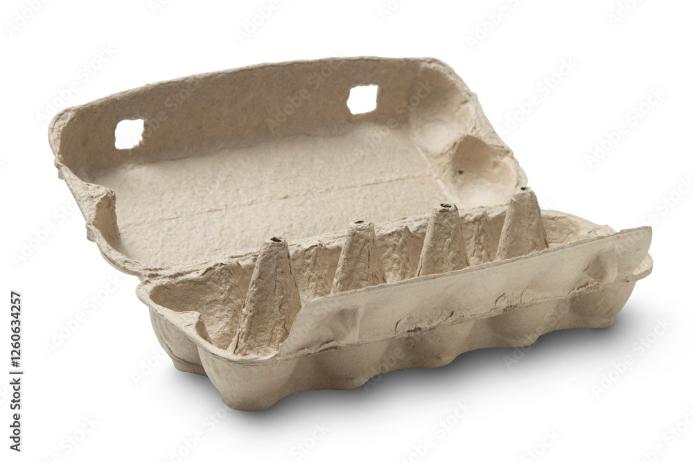 Egg carton isolated on transparent background Egg carton isolated on transparent background
