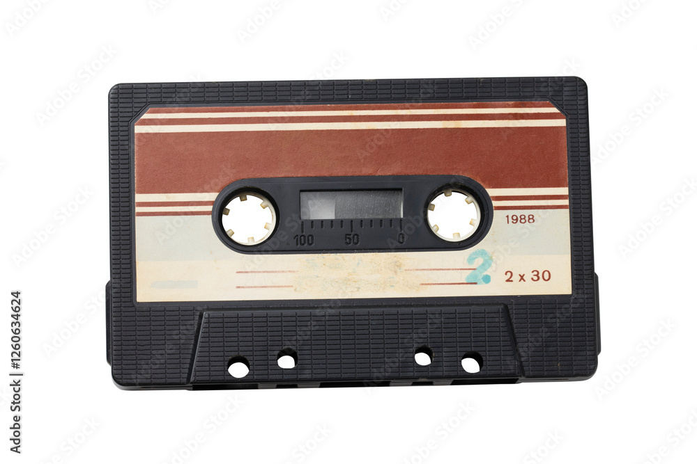 Tape cassette isolated on transparent background Tape cassette isolated on transparent background