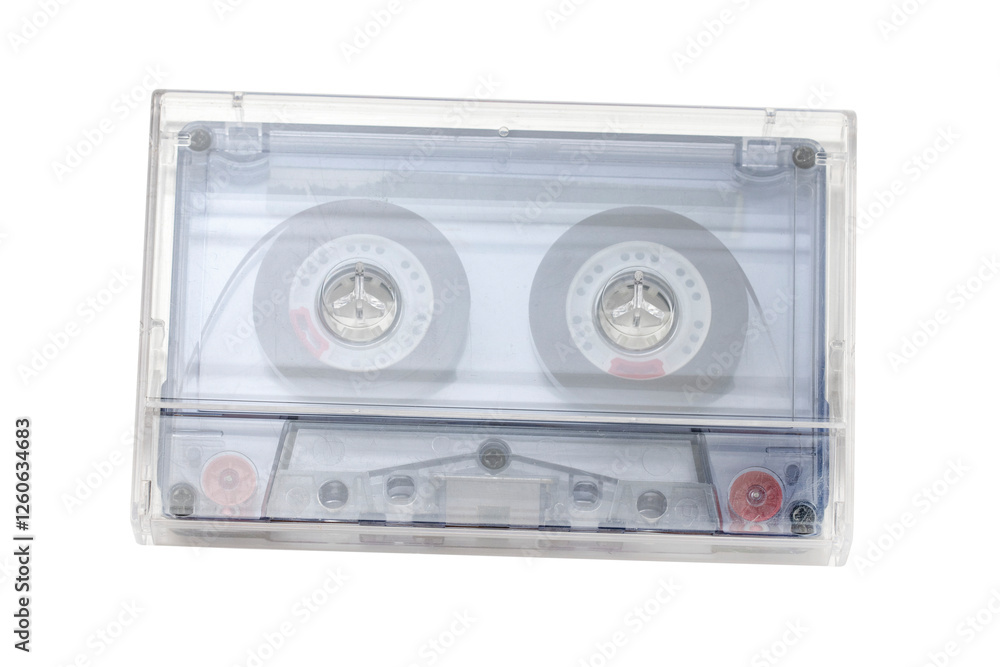 Fototapeta premium Tape cassette isolated on transparent background