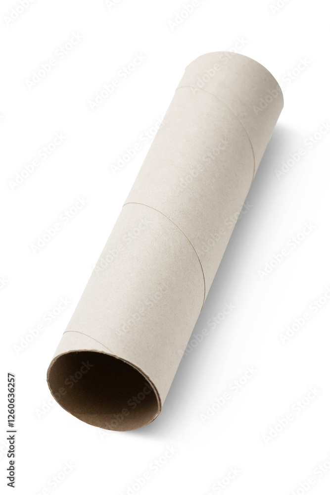 Cardboard tube isolated on transparent background Cardboard tube isolated on transparent background