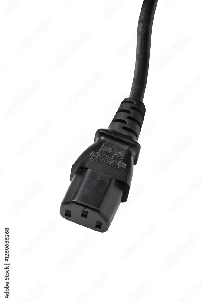 Power cable isolated on transparent background Power cable isolated on transparent background