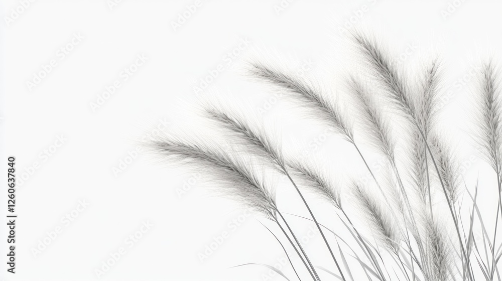 Abstract grayscale grass blowing in the wind. Use Background image, nature theme design Abstract grayscale grass blowing in the wind. Use Background image, nature theme design