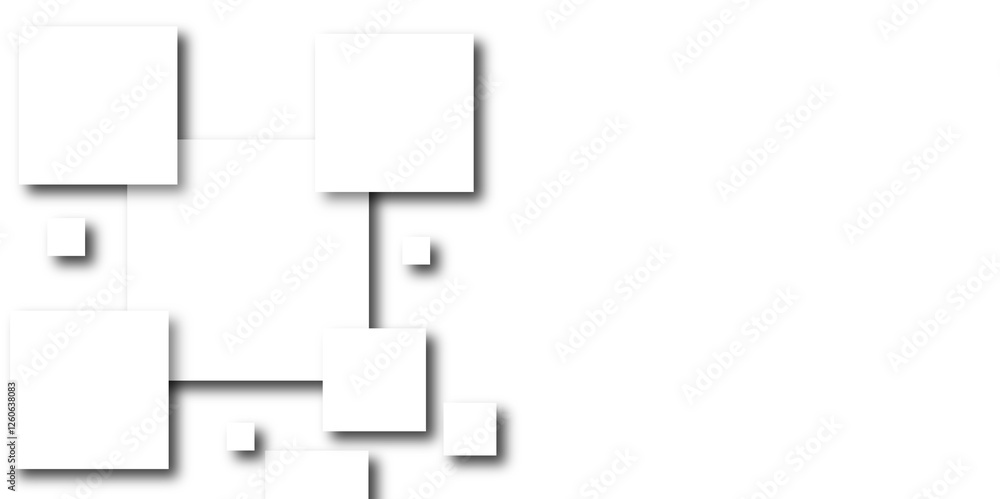 Abstract background with cubes. Modern geometric background. White ceramic brick tile.
Abstract background with cubes. Modern geometric background. White ceramic brick tile.