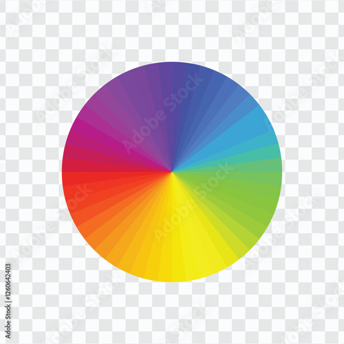 Extended Color Wheel Spectrum Vector Illustration