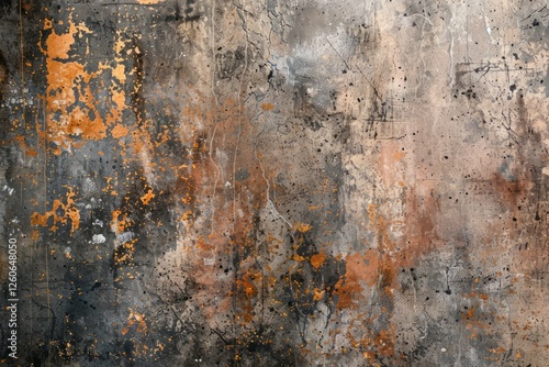 Wallpaper Mural Old and rust grey and orange metal sheet. Detailed photo textured background Torontodigital.ca