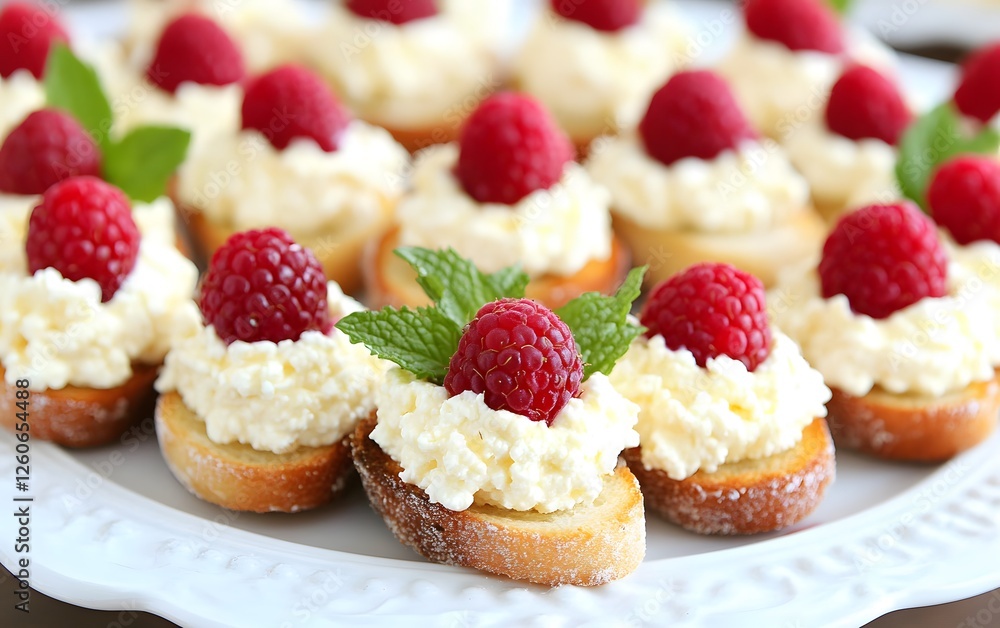 Delicious Raspberry Cream Cheese Crostini Appetizers Delicious Raspberry Cream Cheese Crostini Appetizers