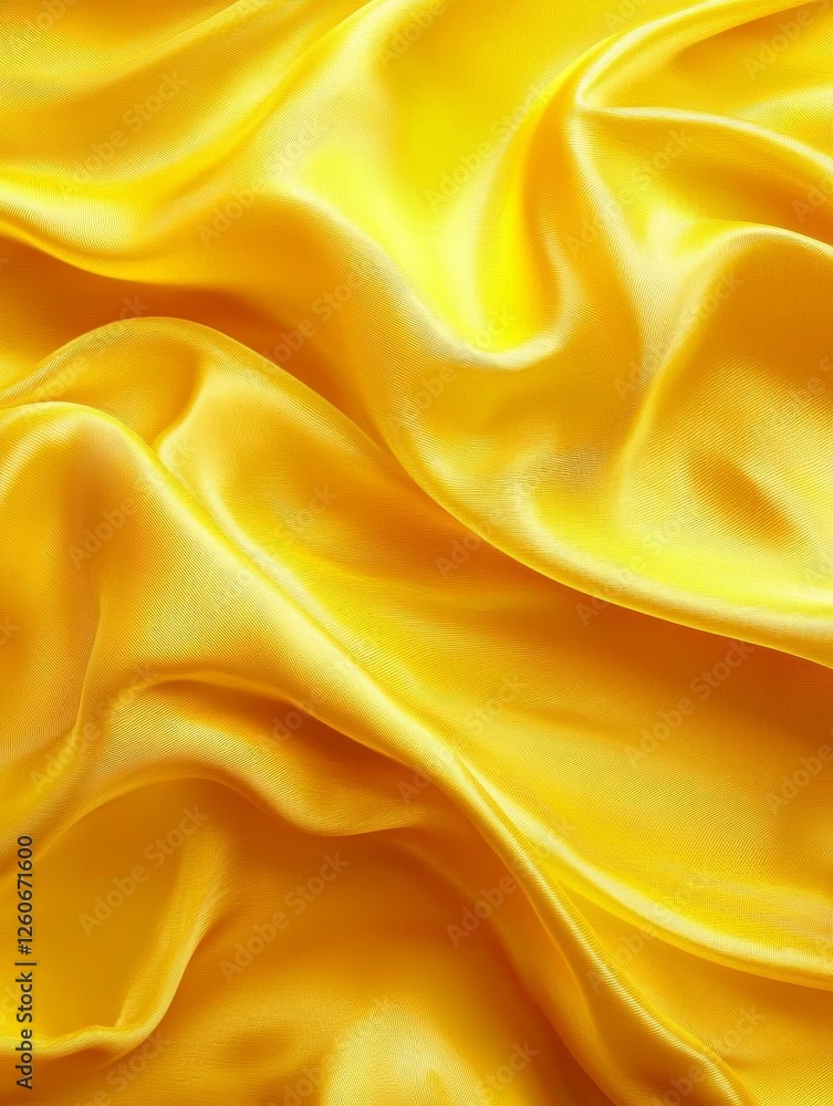 Fototapeta premium Flowing Golden Fabric Texture: Smooth, Elegant, and Luxurious