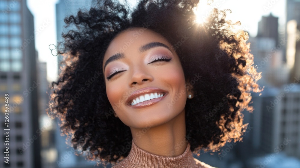 A portrait of a smiling woman with expertly blended eyeshadow and perfectly defined eyebrows, set against a chic urban backdrop that complements her stylish look. A portrait of a smiling woman with expertly blended eyeshadow and perfectly defined eyebrows, set against a chic urban backdrop that complements her stylish look.