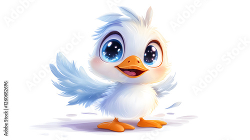 Adorable Baby Duckling Illustration