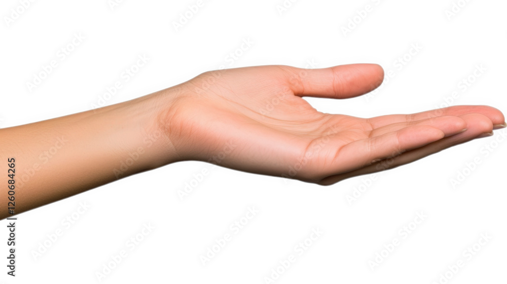 female hand isolated on white background female hand isolated on white background
