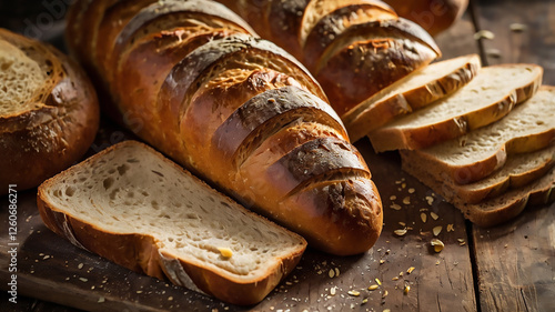 Freshly Baked Artisan Bread – Soft, Golden Crust Loaf Perfect for Sandwiches, Toast, and Daily Meals