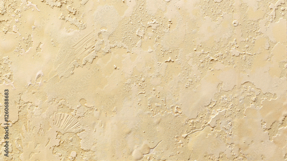 Fototapeta premium Beige stucco wall texture with rough surface