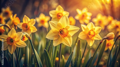 Golden Harvest Wild Daffodil - Vintage Lent Lily Flower Photography
