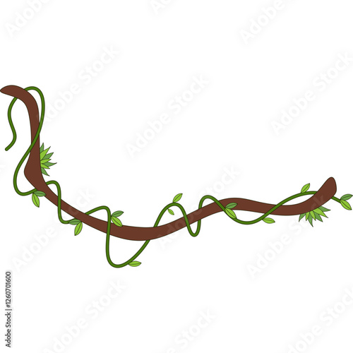 Tropical Hanging Vines Liana Branch Frame