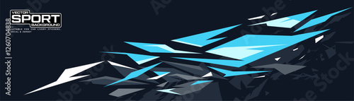 Racing car wrap design. Graphic abstract stripe racing background kit designs for wrap vehicle