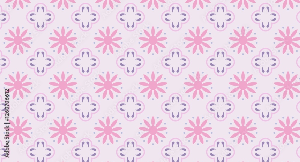seamless pattern with pink flowers for gift paper, background, invite, textile design seamless pattern with pink flowers for gift paper, background, invite, textile design