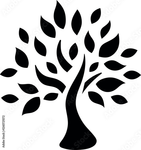 Tree of life isolated on transparent background. Vector illustration