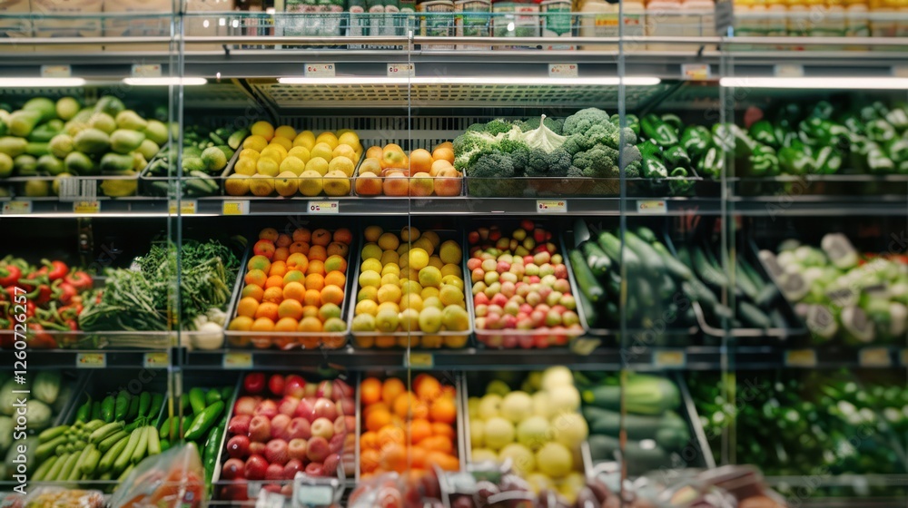 fresh fruits and vegetables in the supermarket fresh fruits and vegetables in the supermarket