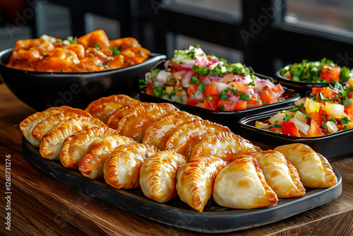  empanada bar setup