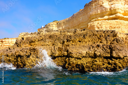 The Algarve Rocks Formation is a unique and stunning natural wonder located in the coastal town of Porches Portugal
