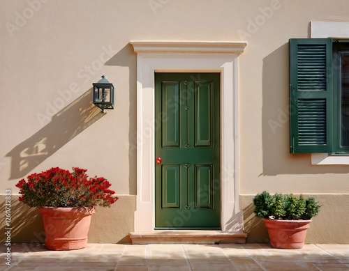 Minimalist Building House with Aesthetic Colors