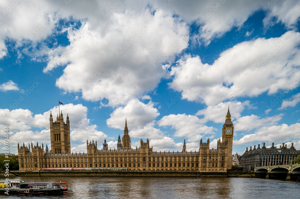 Naklejka premium street views around big ben london