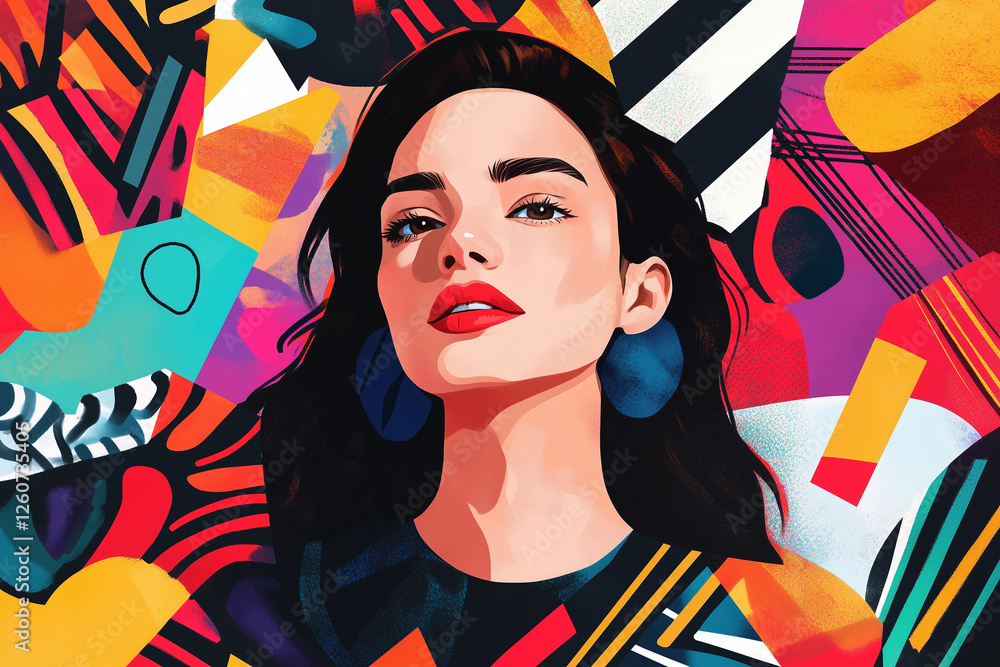 March is National Women’s History Month and March 8 International Women's Day. Holiday illustration. March is National Women’s History Month and March 8 International Women's Day. Holiday illustration.