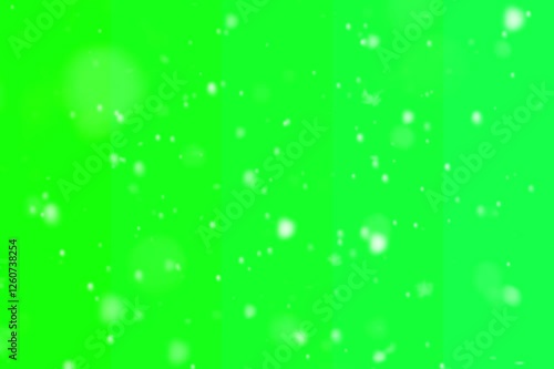Snow Falling on Green Screen | Chroma Key Winter Effect | Isolated Snow Animation
