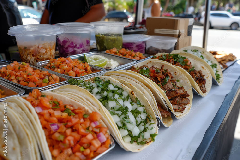Fototapeta premium street-style tacos
