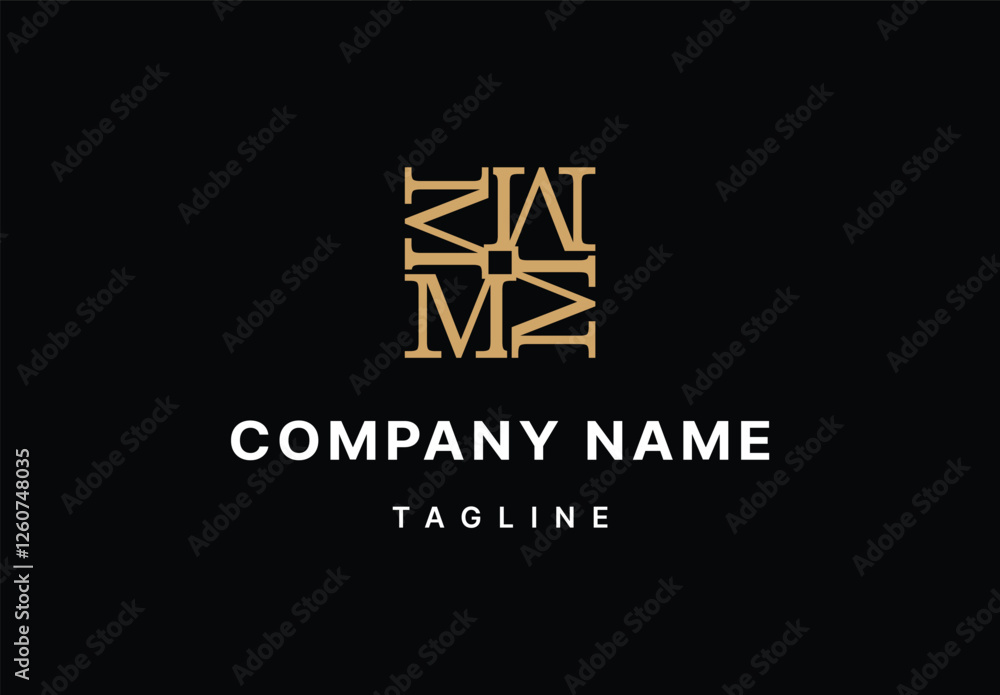 Elegant Monogram Logo Design Template for Modern Business Branding Elegant Monogram Logo Design Template for Modern Business Branding