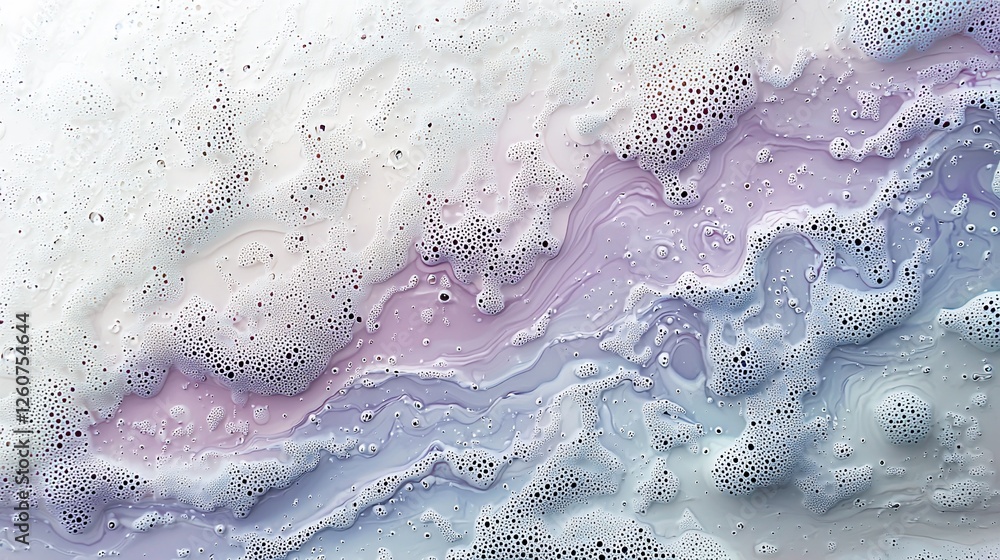 Obraz premium Abstract swirls of pastel colors, bubbles, and textures. Possible use Background image for various applications.