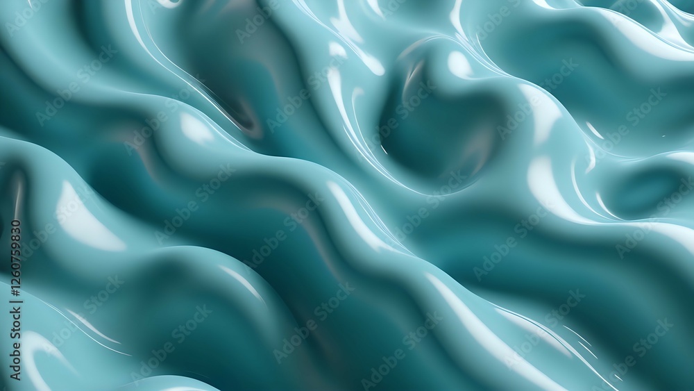 Soft turquoise and pastel blue fluid transitions, blending seamlessly with smooth, airy textures, creating a tranquil and refreshing abstract composition Soft turquoise and pastel blue fluid transitions, blending seamlessly with smooth, airy textures, creating a tranquil and refreshing abstract composition