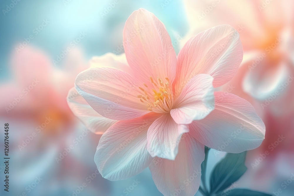 Beautiful Pink Peony Flower Abstract Closeup in Soft Focus with Dreamy Textures and Colors Beautiful Pink Peony Flower Abstract Closeup in Soft Focus with Dreamy Textures and Colors