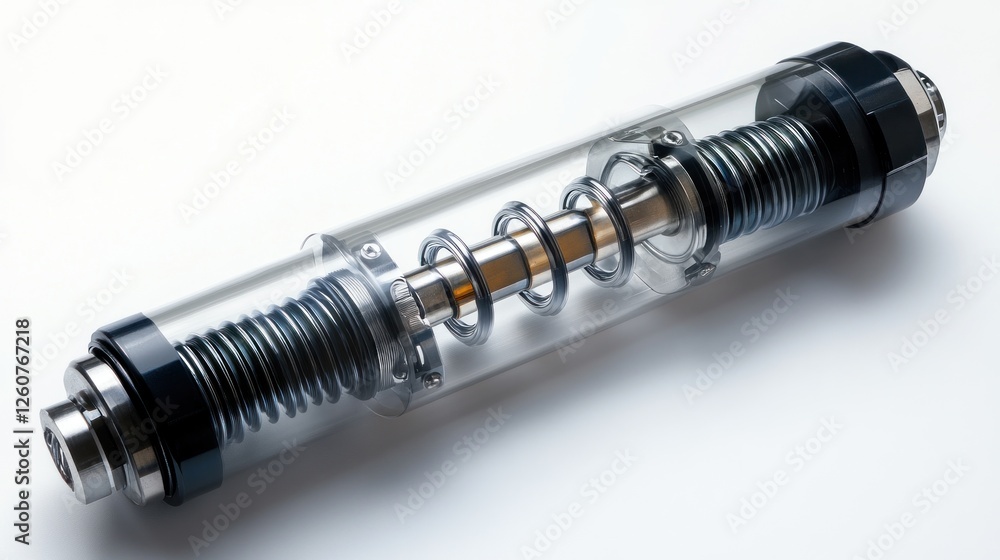 Transparent Industrial Shock Absorber Mechanism Transparent Industrial Shock Absorber Mechanism