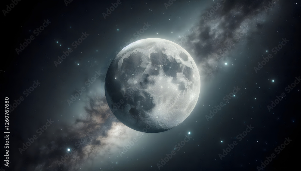 Obraz premium earth and moon