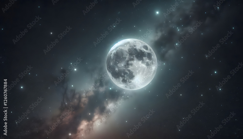 Obraz premium moon and stars