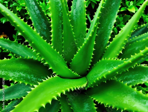 Wallpaper Mural Close up of Aloe Vera Plant Torontodigital.ca