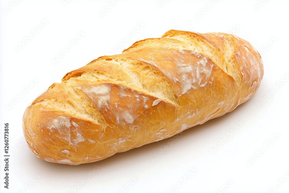 Ciabatta bread isolated on a white background Ciabatta bread isolated on a white background