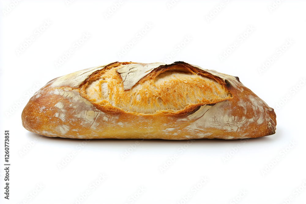 Ciabatta bread isolated on a white background Ciabatta bread isolated on a white background