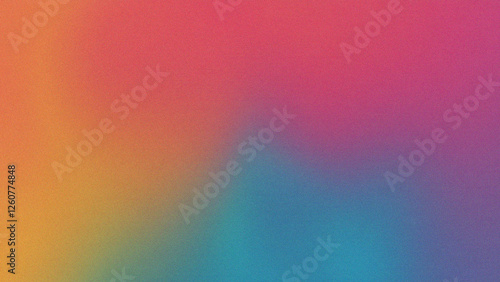 鮮やかなネオンカラーのグラデーションとメタリックな質感のテクスチャー背景素材