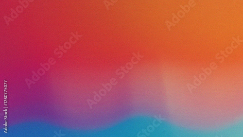 鮮やかなネオンカラーのグラデーションとメタリックな質感のテクスチャー背景素材