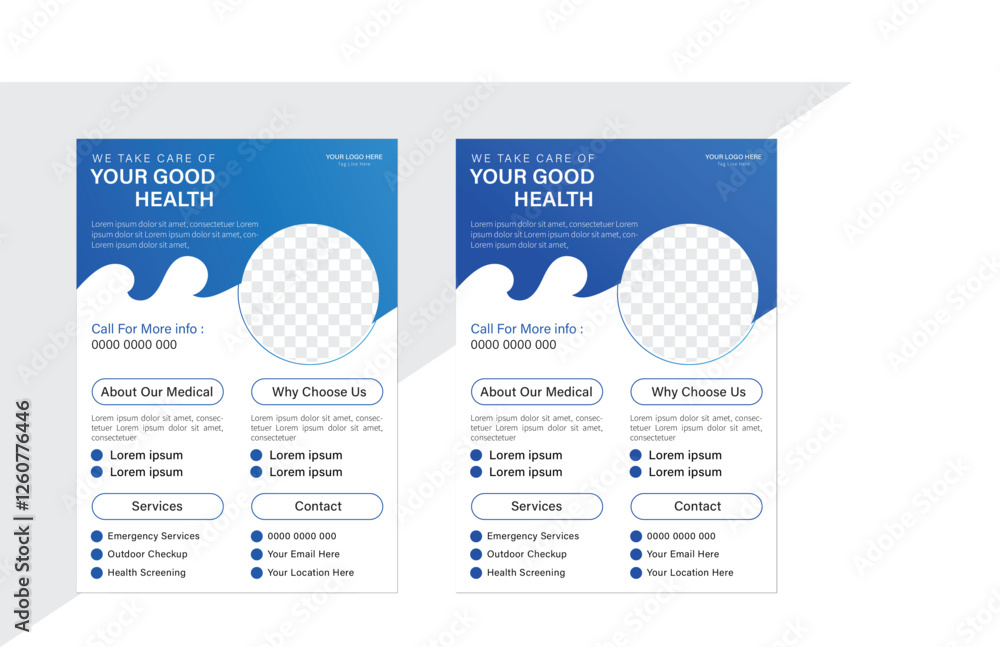 New modern flyer design template New modern flyer design template