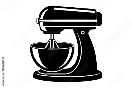 mixer  silhouette vector