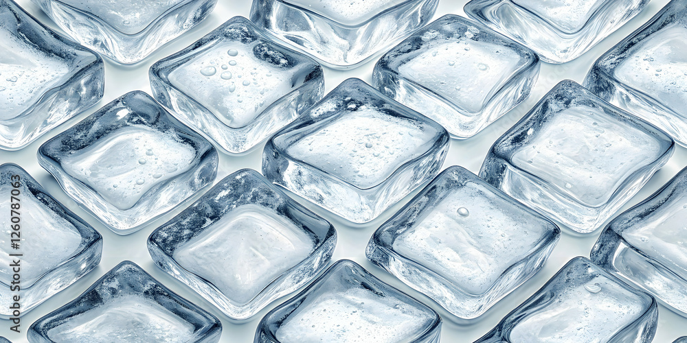 Ice Cube Seamless Pattern: A refreshing and visually captivating pattern of glistening ice cubes, their crystal-clear facets reflecting light and evoking a sense of coolness and purity. Ice Cube Seamless Pattern: A refreshing and visually captivating pattern of glistening ice cubes, their crystal-clear facets reflecting light and evoking a sense of coolness and purity.