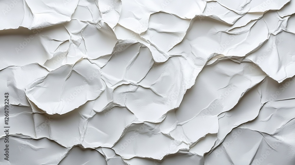 A close-up view of crumpled white paper, showcasing its textured surface and wrinkles, ideal for backgrounds or artistic projects. A close-up view of crumpled white paper, showcasing its textured surface and wrinkles, ideal for backgrounds or artistic projects.
