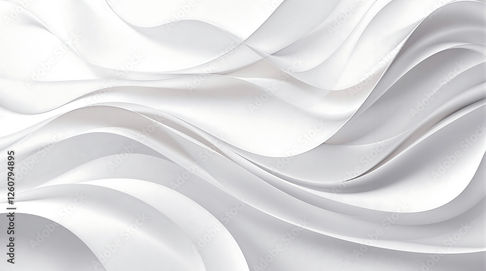 Abstract White Wave Design for Modern Background Abstract White Wave Design for Modern Background