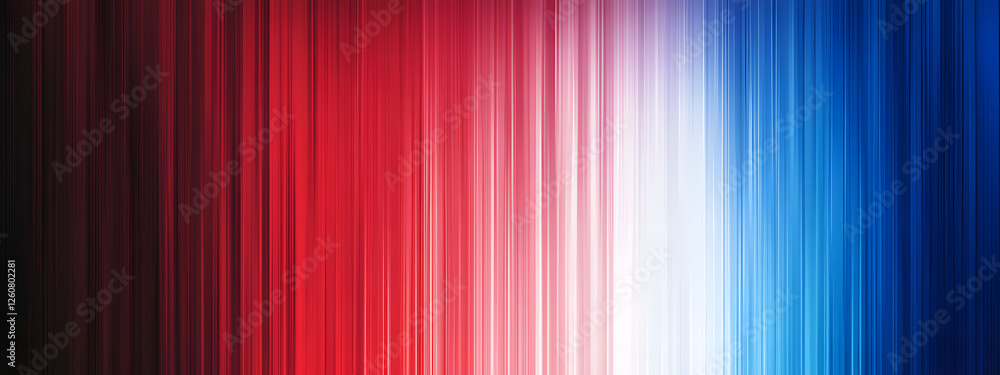 Obraz premium Red, blue, and white gradient background with a light effect 